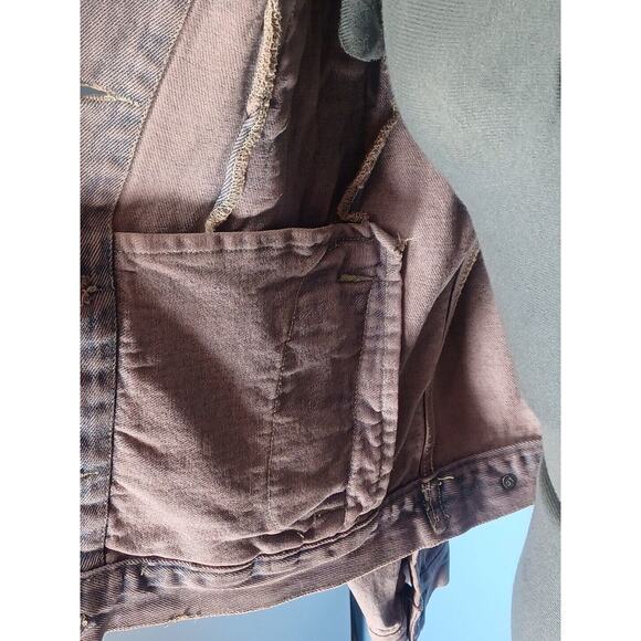 Route 66 Denim Jean Jacket Pink/Purple Size Medium Womens Button Up - Picture 2 of 9